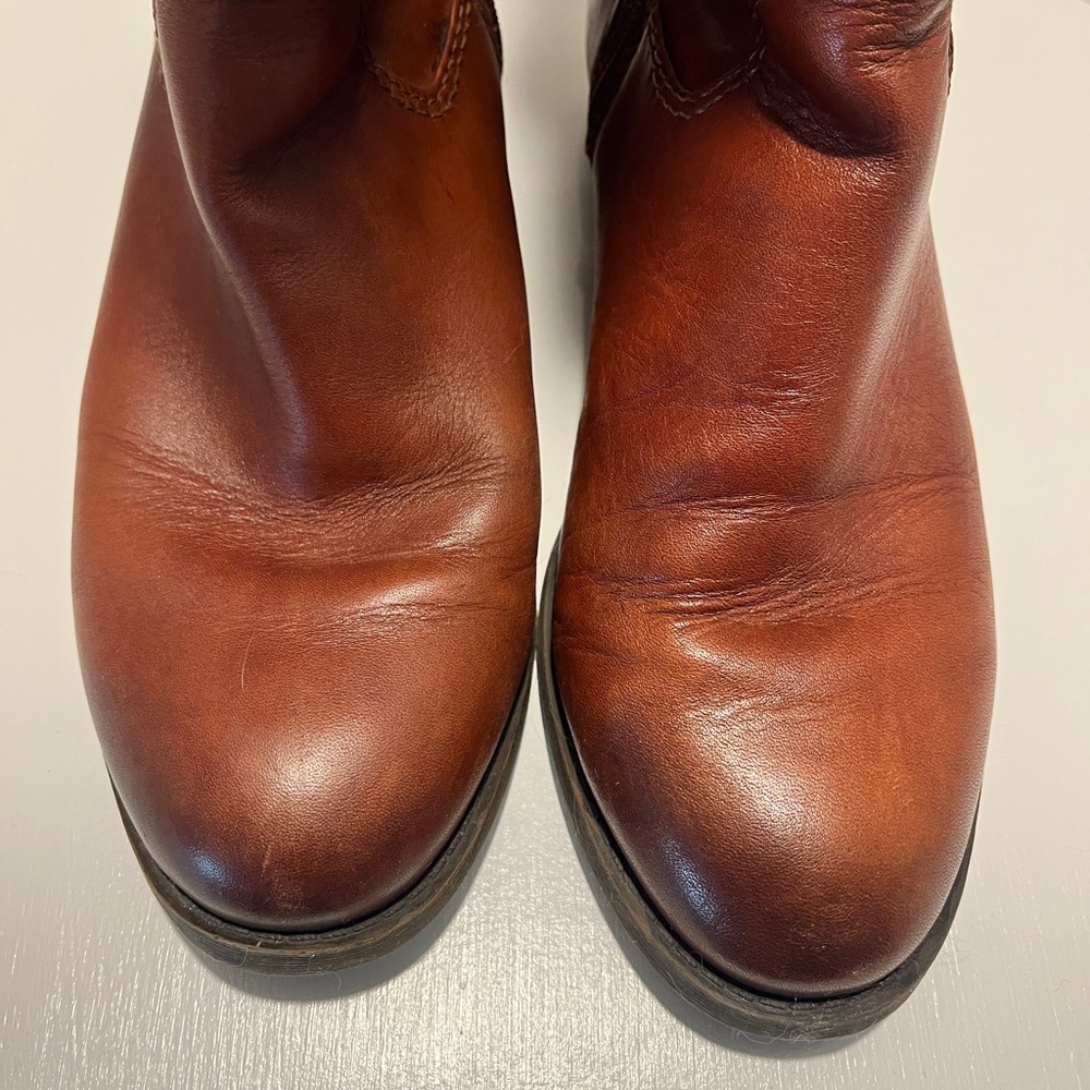 INC International Concepts Tan Leather Boots - Picture 8 of 12